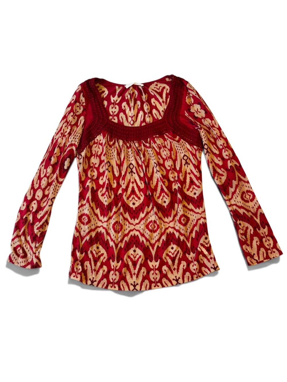 Testament Long Sleeve Vibrant Bohemian Top